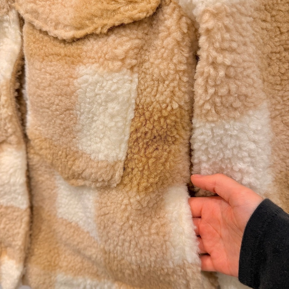 Anthropologie Avec Les Filles Sherpa Jacket XS | Cozy Teddy Coat - Picture 3 of 8